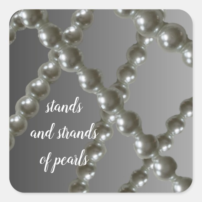 Strands and Strands of Pearls Sticker (Front)