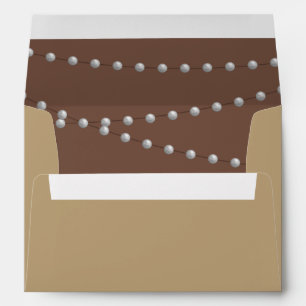 Strands of Pearls on Brown Envelope