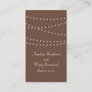 Strands of Pearls on Brown Website Card