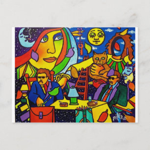 Strange 6 by Piliero Postcard