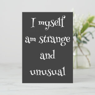 Strange and Unusual Holiday Card – Gothic 