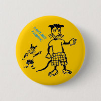 Strange animals button