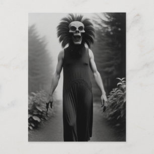 Strange Bizarre Monster Halloween Postcard