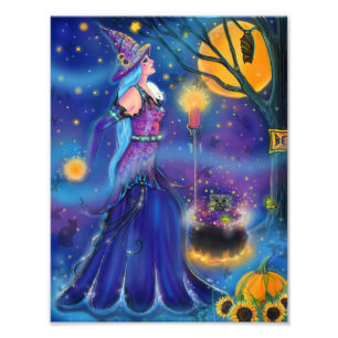 Strange Brew Hallow witch by Renee Lavoie Photo Print