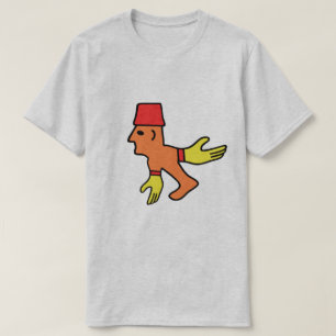 Strange creature with yellow glows and a red hat T-Shirt