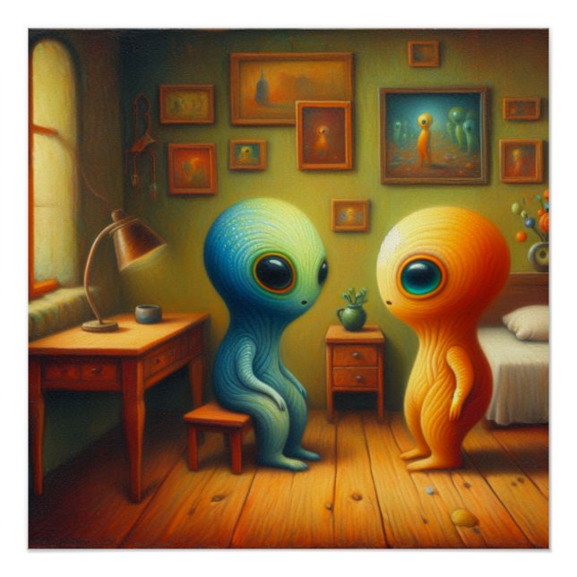 Strange creatures poster (Front)