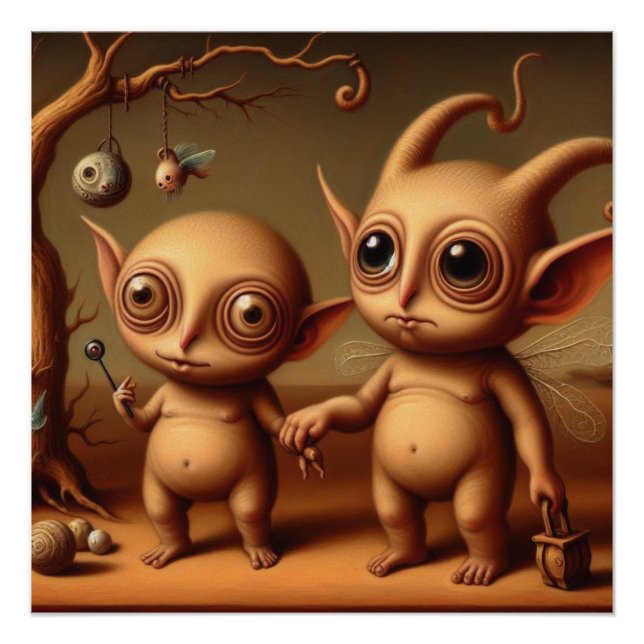 Strange creatures poster (Front)