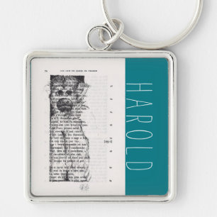 Strange Drawing for Monkey Year 2016 Personalised Key Ring