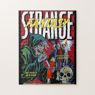 Strange Fantasy The Scary Witch Vintage Comics Jigsaw Puzzle