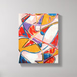 Strange Fish-Abstract Art Hand Painted Canvas Print<br><div class="desc">Strange Fish-Wrapped Canvas Print with Hand Painted Abstract Art Acrylic Painting in Bold Vivid Colours</div>