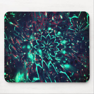 Strange flower lost in debris forest  mouse pad
