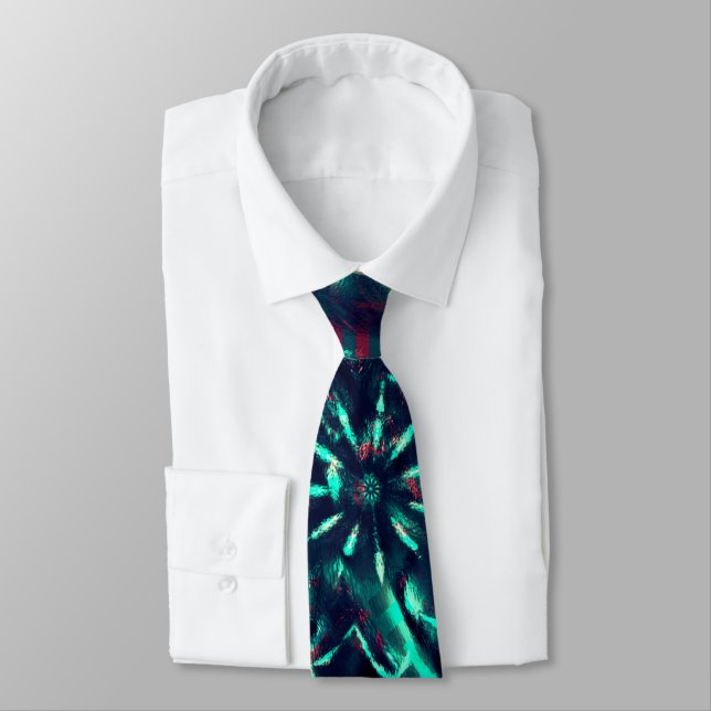 Strange flower lost in debris forest  tie (Tied)