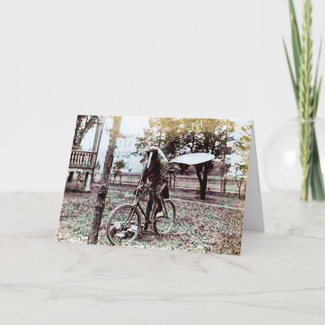 Strange & Funny Vintage Birthday Picture Card (Front)