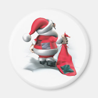 strange happy xmas magnet