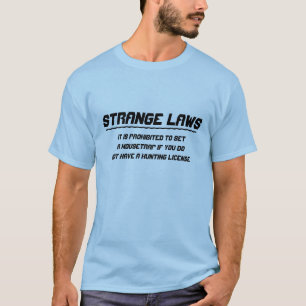 Strange laws mousetrap hunting license T-Shirt