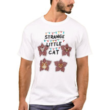 Strange Little Cat - Cute Cats in Flower Design