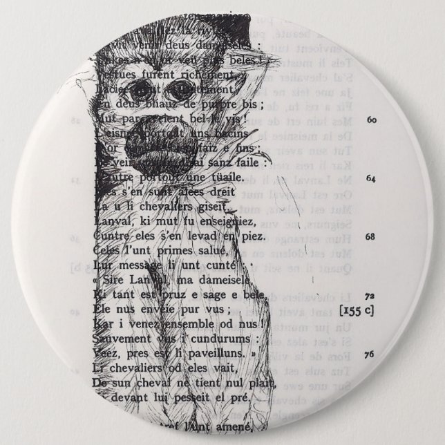 Strange Monkey Year 2016 Button (Front)