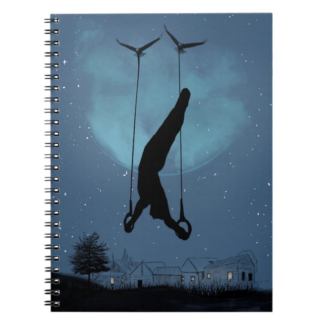 Strange night spiral notebook (Front)