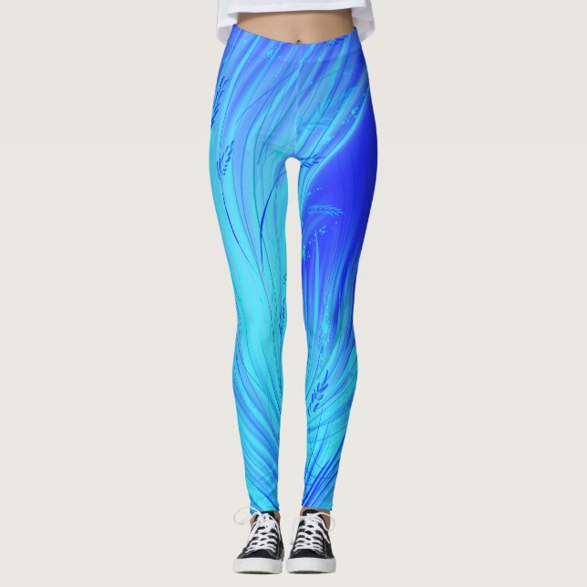 Strange ocean   leggings (Front)
