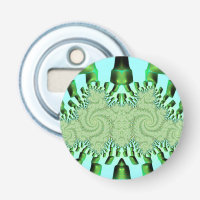 STRANGE! Shades Green and Aqua 3D Fractal ~