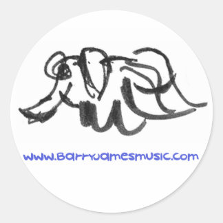 Strange Slumber - Chalk Elephant Classic Round Sticker