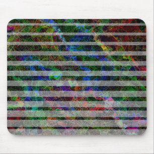 Strange strips and colourful scratches and lines mouse pad