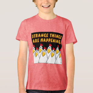 STRANGE THINGS ARE HAPPENING Sandra Boynton T-Shir Tri-Blend Shirt