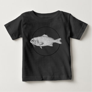 Strange vintage fish drawing baby T-Shirt