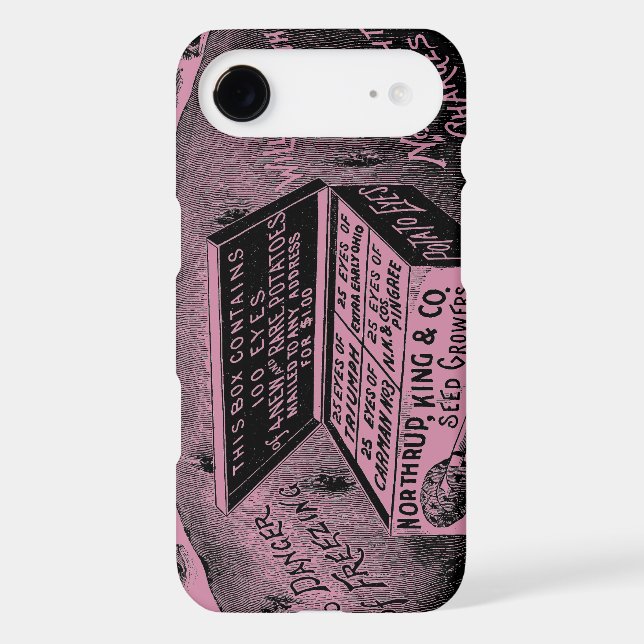 Strange vintage potato advert Case-Mate iPhone case (Back)