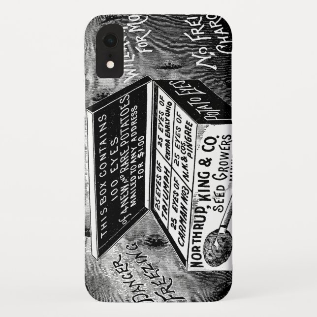 Strange vintage potato advert Case-Mate iPhone case (Back)
