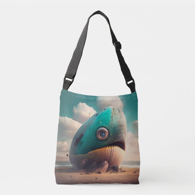 Strange Whale Crossbody Bag (Front)