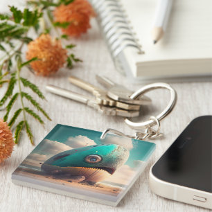 Strange Whale Key Ring