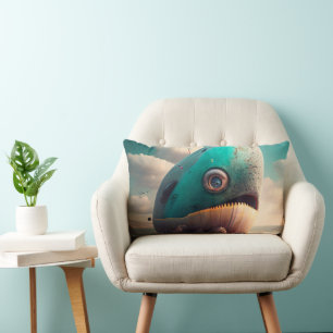 Strange Whale Lumbar Cushion