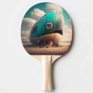 Strange Whale Ping Pong Paddle