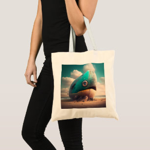 Strange Whale Tote Bag