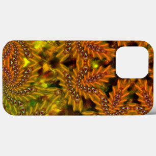 Strange yellowish kaleidoscope over abstract image iPhone 13 pro max case