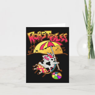 Stranger Dustin Love Roast Beef Beach Cow Tv Parod Card
