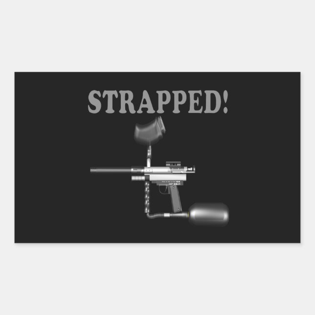 Strapped Rectangular Sticker (Front)