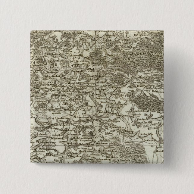 Strasbourg 15 Cm Square Badge (Front)