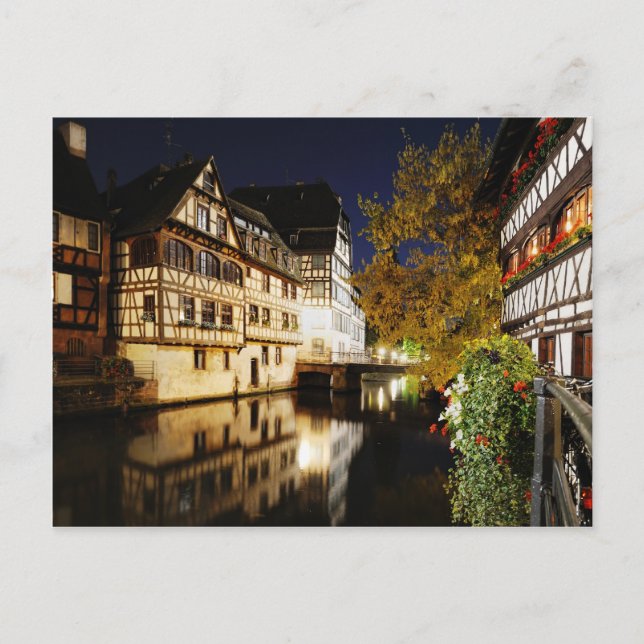 Strasbourg at night postcard (Front)