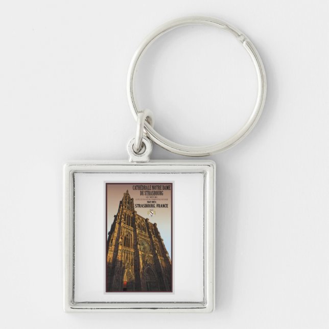 Strasbourg - Cathedral Notre Dame Key Ring (Front)