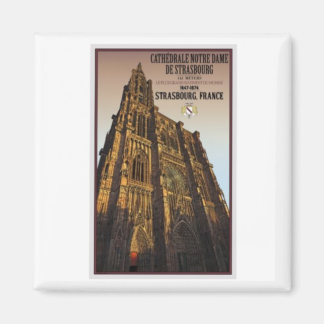 Strasbourg - Cathedral Notre Dame Magnet (Front)
