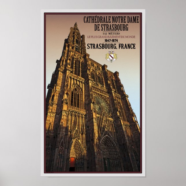 Strasbourg - Cathedral Notre Dame Poster (Front)