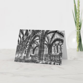 Strasbourg Cathedral Stained Glass Card