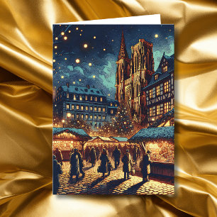 Strasbourg, France Joyeux Noël Christmas Holiday Card