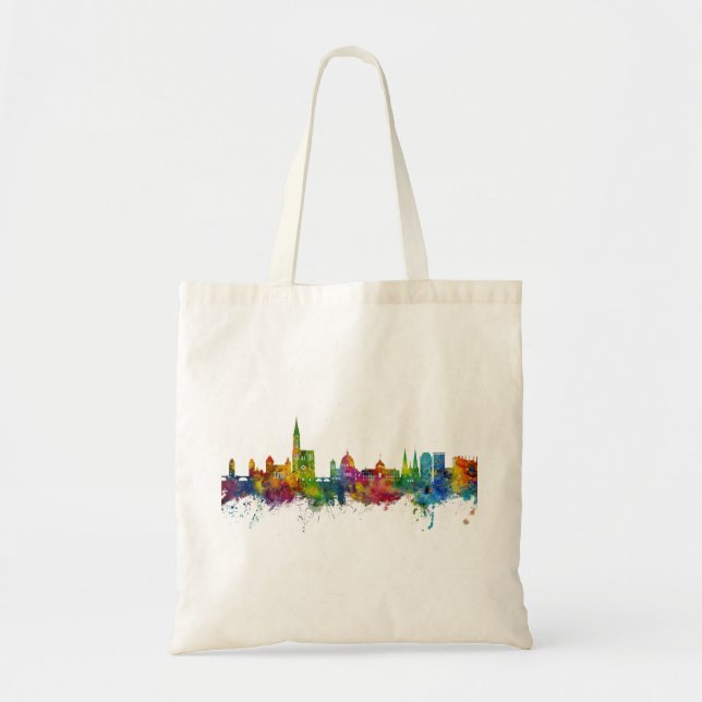 Strasbourg France Skyline Tote Bag (Front)