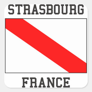 Strasbourg France Square Sticker