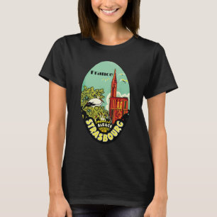 Strasbourg France Travel Retro Vintage Tee