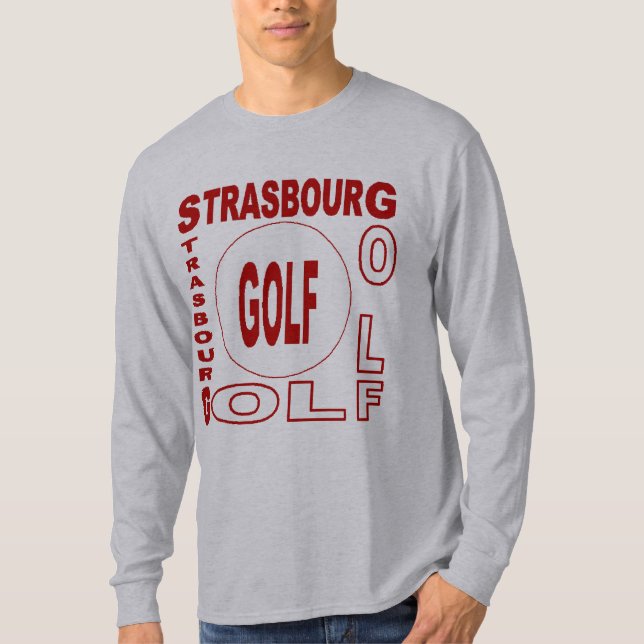 STRASBOURG GOLF gray T-shirt (Front)