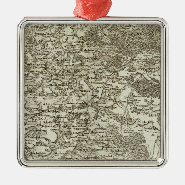 Strasbourg Metal Tree Decoration (Front)